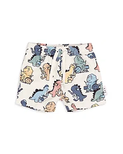 Shop Huxbaby Boys' Dino Band Printed Swim Trunks - Baby, Little Kid In Almond