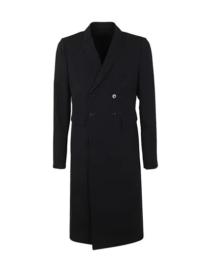 Shop Sapio Double Breasted Coat Clothing In Black
