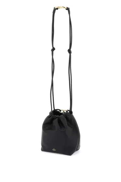 Shop Valentino Garavani Vlogo Pouf Bucket Bag With In Black