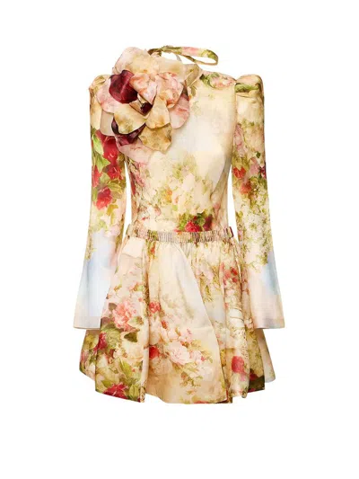 Shop Zimmermann Dress In Multicolor