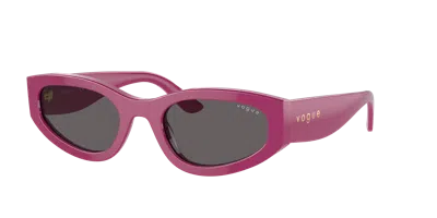 Shop Vogue Eyewear Woman Sunglasses Vo5585s In Black Smoke