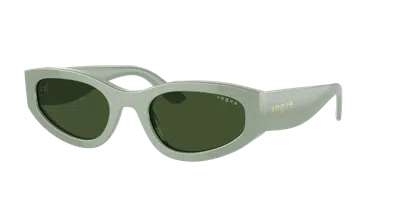 Shop Vogue Eyewear Woman Sunglasses Vo5585s In Dark Green