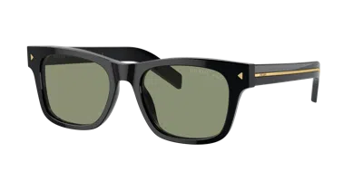 Prada Man Sunglass Pr A17s In Polarized Green