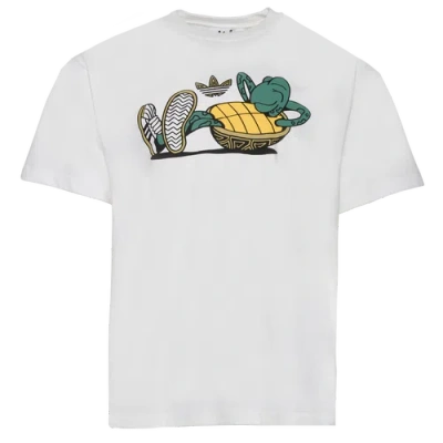 Shop Adidas Originals Mens  Turtle T-shirt In White