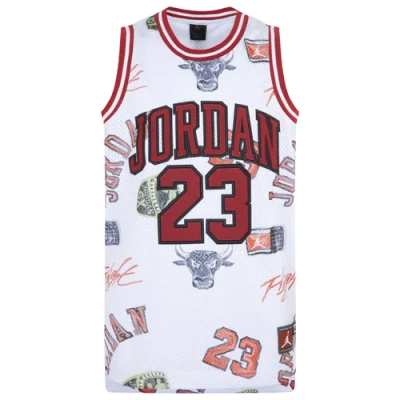 Shop Jordan Boys  Aj 23 Aop Jersey In Red/white