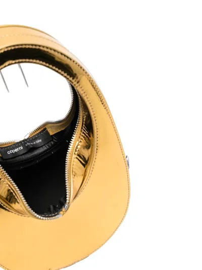 Shop Coperni Mini Swipe Metallic Handbag In Gold