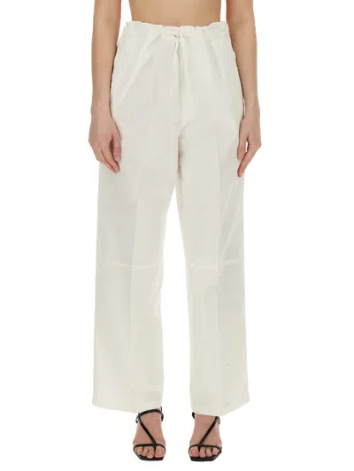 Shop Victoria Beckham Wide Leg Pants In White