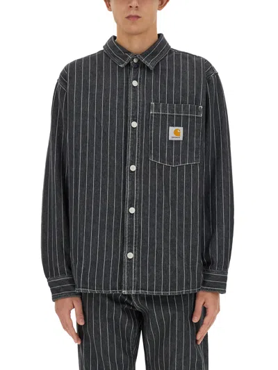 Shop Carhartt Shirt "orlean" In Black