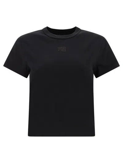 Shop Alexander Wang "puff Logo" T Shirt In Black