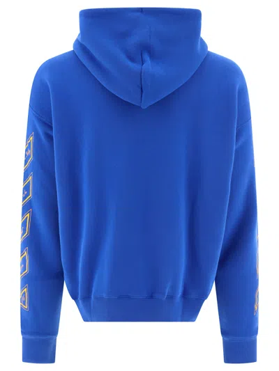Shop Off-white Off White "23 Zip Skate" Hoodie In Blue