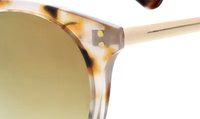 Shop Bcbg 54mm Round Combo Sunglasses In Milky Tokyo Tort/ Lt Gold