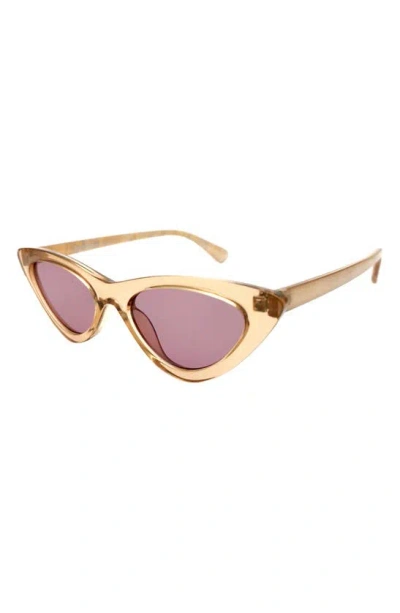Shop Bcbg 54mm Extreme Cat Eye Sunglasses In Crystal Blush