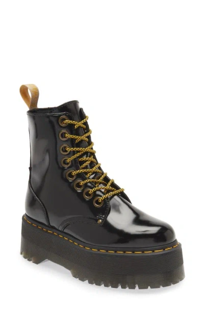 Dr. Martens' Dr. Martens Jadon Max Combat Boot In Black Oxford