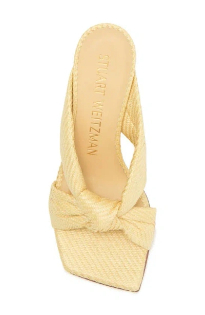 Stuart Weitzman Women's Playa Raffia Knotted Sandals In Wheat