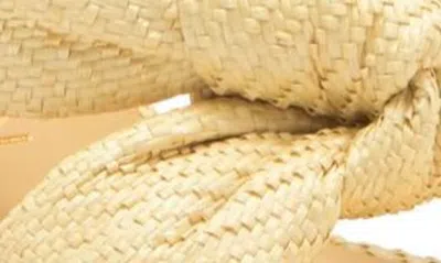 Stuart Weitzman Women's Playa Raffia Knotted Sandals In Wheat