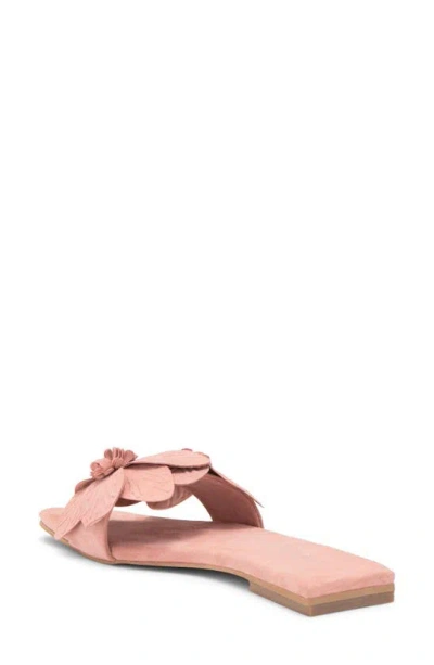 Shop Jeffrey Campbell Petalz Slide Sandal In Pink Suede