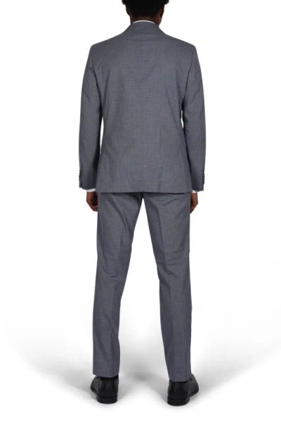 Shop Savile Row Co Slim Fit Check Suit In Grey