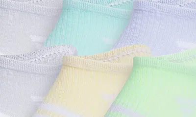 Shop Adidas Originals Kids' Superlite 3.0 No-show Socks In Violet/ Aqua/ Grey