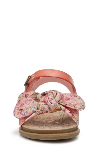 Shop Blowfish Footwear Kids' Murano Top Knot Sandal In Pink Mini Wildflower