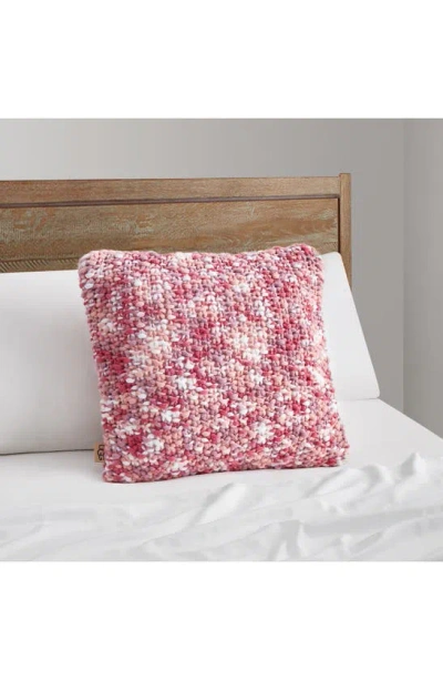 Shop Ugg Sylvie Spacedye Throw Pillow In Pink Opal