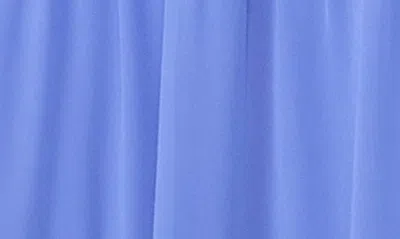 Halogen Floral Tiered Smocked Waist Maxi Dress In Blue