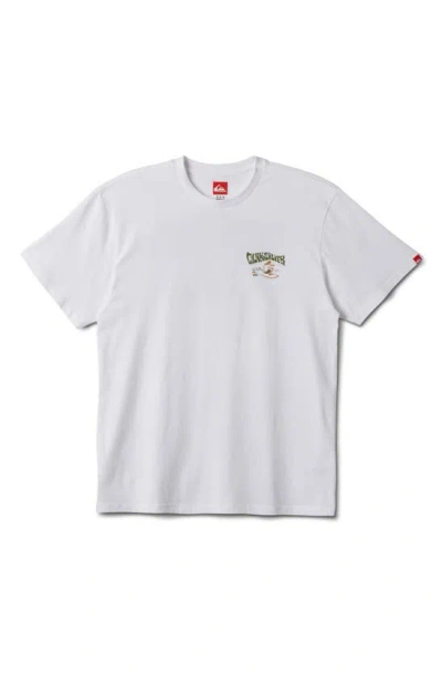 Shop Quiksilver Smooth Move Graphic T-shirt In White
