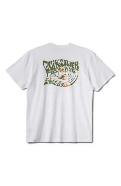 Shop Quiksilver Smooth Move Graphic T-shirt In White
