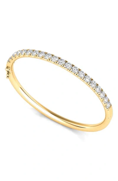 Hautecarat Lab Created Diamond Bangle In 14k Yellow Gold