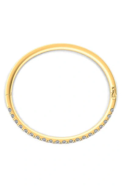 Shop Hautecarat Lab Created Diamond Bangle In 14k Yellow Gold