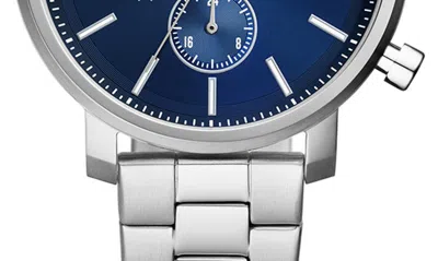 Fossil Modern Rhett Three Hand Quartz Bracelet Watch, 42mm In Silver