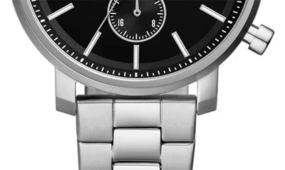 Fossil Modern Rhett Three Hand Quartz Bracelet Watch, 42mm In Silver