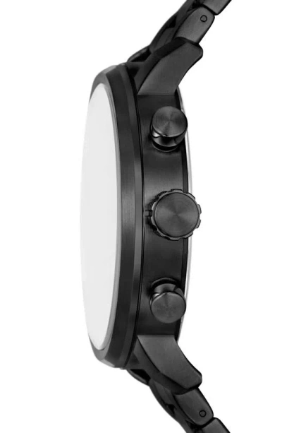 Fossil Modern Rhett Three Hand Quartz Bracelet Watch, 42mm In Black