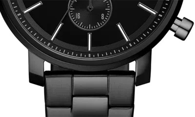 Fossil Modern Rhett Three Hand Quartz Bracelet Watch, 42mm In Black