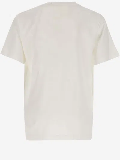 Shop Off-white Cotton T-shirt With Logo In White