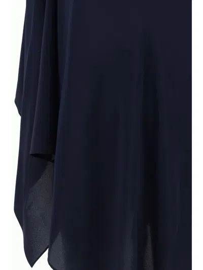 Shop Gianluca Capannolo Isabelle Poncho In Blue