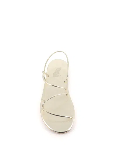 Shop Ancient Greek Sandals Sandal Proorismos In Platinum