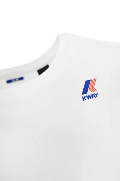 Shop K-way T-shirt With Logo In White