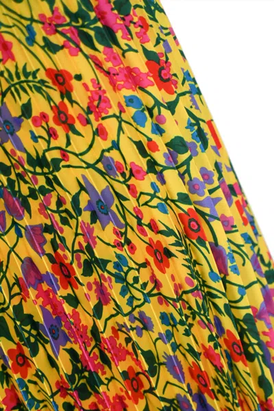 Shop Weekend Max Mara Palio Twill Skirt In Giardino Fresia