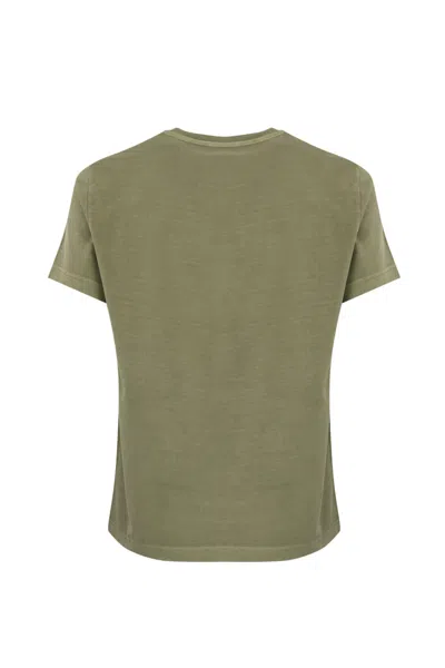 Shop Fay T-shirt With Pocket In Verde