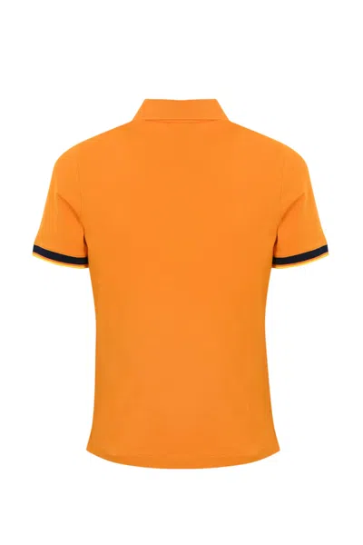 Shop K-way Vincent Polo Shirt In Orange Md