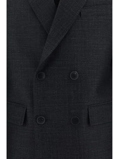Shop Valentino Formal Blazer Jacket In Grigio Scuro Melange