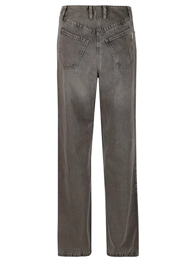 Shop Remain Birger Christensen Drapy Denim Jeans In Silver Filigree