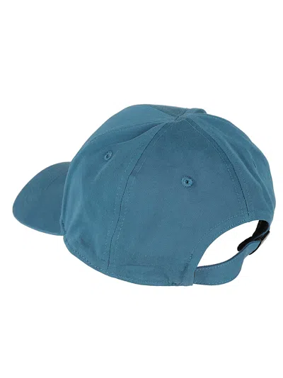 Shop C.p. Company Gabardine Baseball Cap In Ink Blue