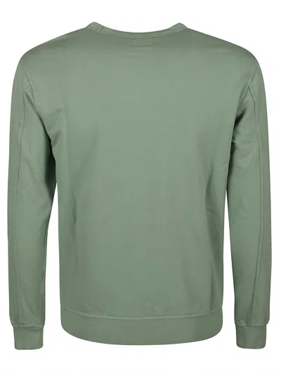 Shop C.p. Company Light Fleece Sweatshirt In Green Bay