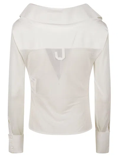 Shop Jacquemus Brezza Shirt In White