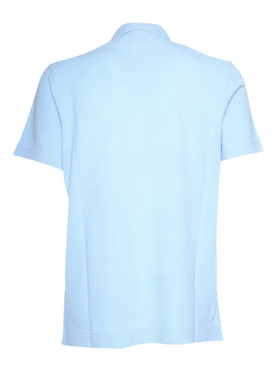 Shop Ballantyne Light Blue Polo