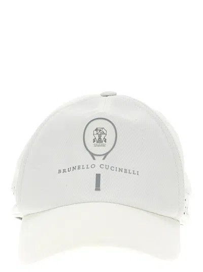 Shop Brunello Cucinelli Slam Baseball Cap In White