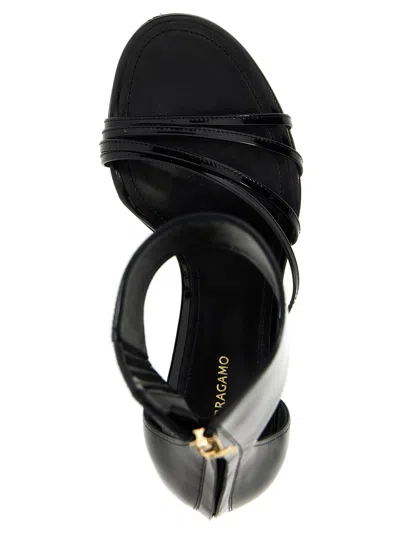 Shop Ferragamo Clethra Sandals In Black
