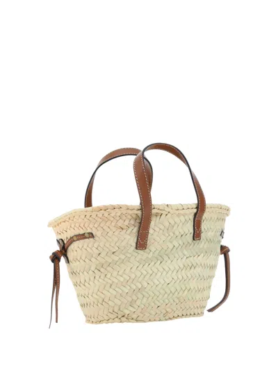 Shop Isabel Marant Cadix Handbag In Natural/cognac