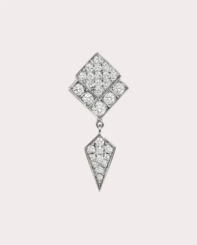 Shop Statement Paris Women's Diamond Stairway Drop Earring In Silver